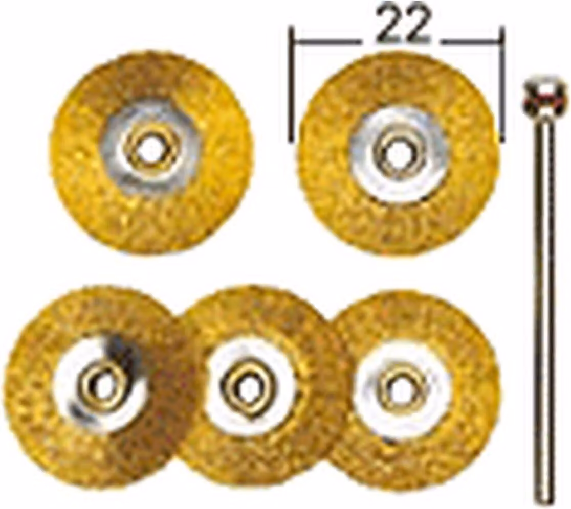 Proxxon Messingdrahtbürsten 22 mm (5 Stück) + 1 Träger