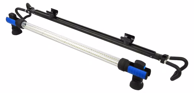 Lampada da lavoro a LED ricaricabile, magnetica, torcia per officina con 120 led, riparazione auto/emergenza/campeggio, 1, 2–1, 9 m 12/230v