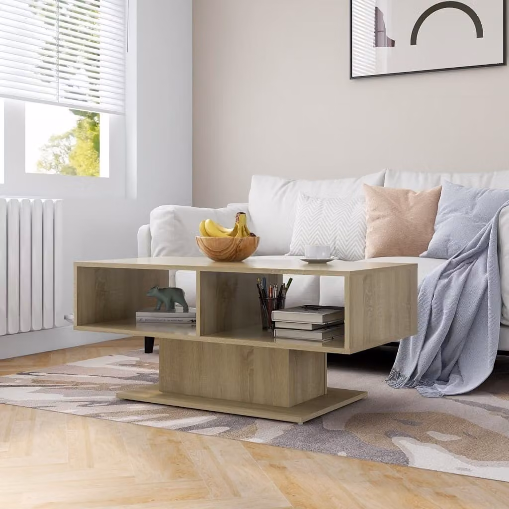 Maison Exclusive - Tavolino Sonoma in rovere 103,5x50x44,5 cm Materiale ligneo