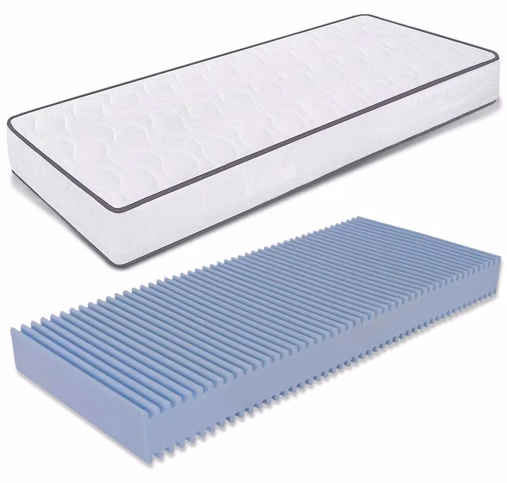 Materassi 80x185, altezza 14 cm, in Waterfoam, pieghevoli, traspiranti, antiallergici