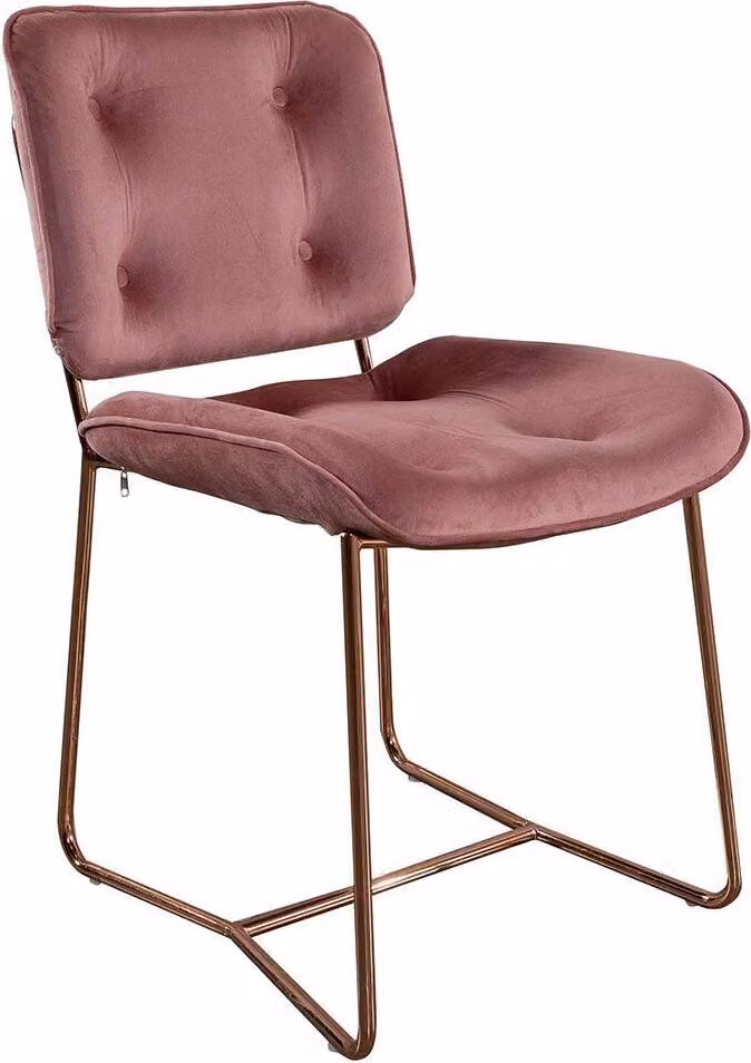Lehnstühle Lehnstuhl Einsitzer Stuhl Polster Design Rosa Möbel Textil