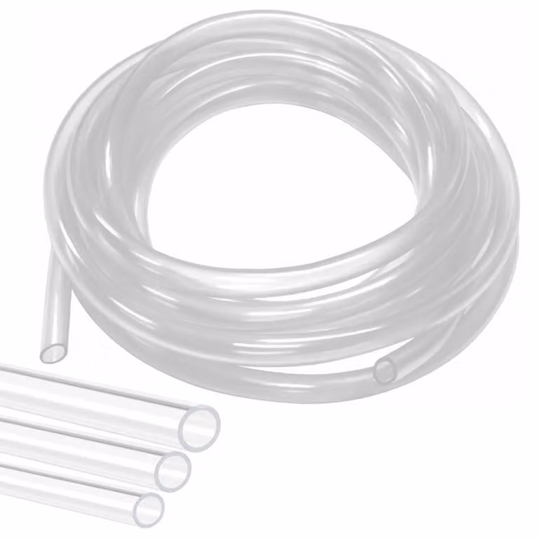 Tubo in silicone, 12 metri, 8x10 mm, adatto al contatto alimentare, trasparente