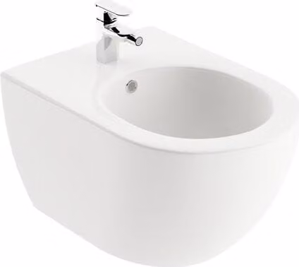 Bidet Ravak Uni Chrome, a parete, bianco