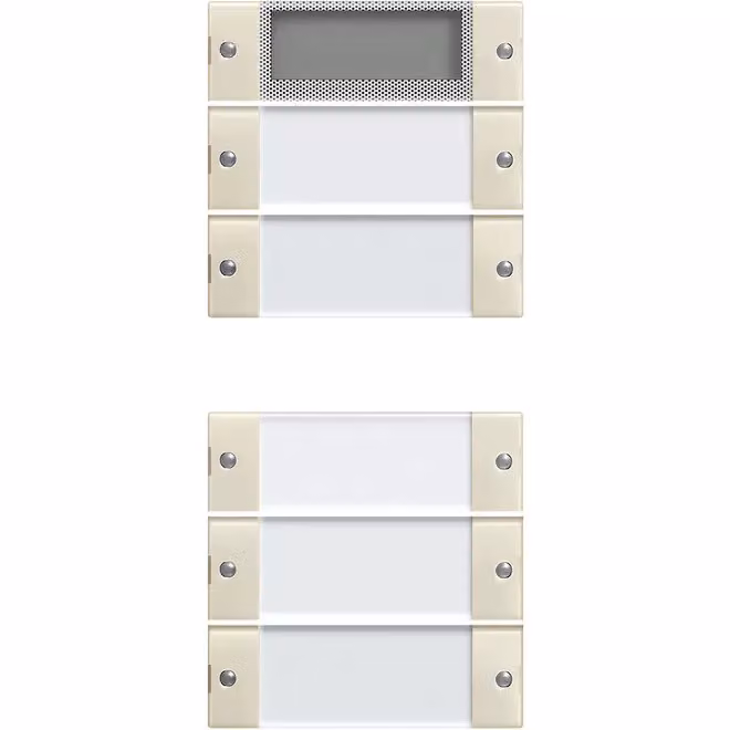 Gira 214501 Set di interruttori a bilanciere a 5 vie Plus BSF Sistema 55 Trasparente/Bianco crema