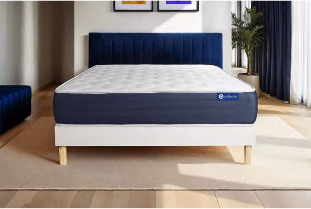Kit rete e materasso Actimemo sleep 130x220cm - Spessore : 22cm- memory foam - Bilanciato -
