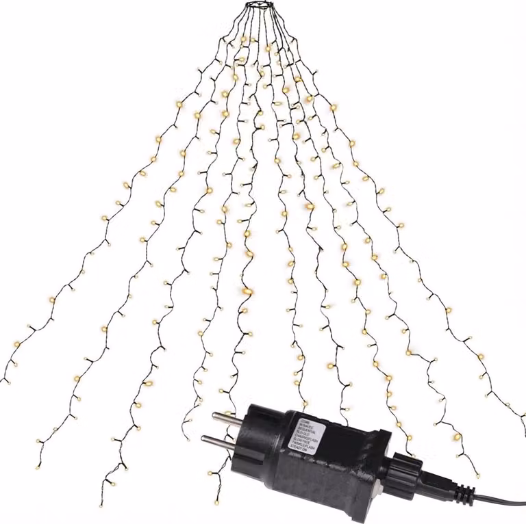 LED albero mantello luci fiabesche 280 bianco caldo 8 fili Funzioni XA11168
