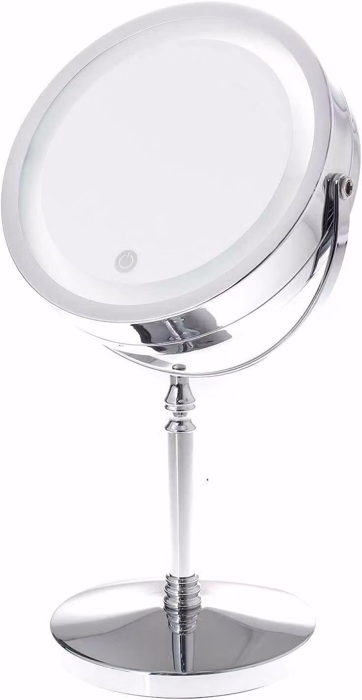 Specchio LED TUKA, ingrandimento 7x, touch screen, illuminazione integrata