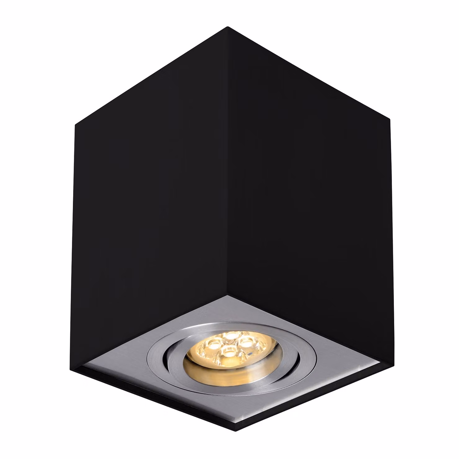 Lampada da soffitto Lampada da incasso Downlight Rettangolare Alluminio nero GU10 Attacco orientabile