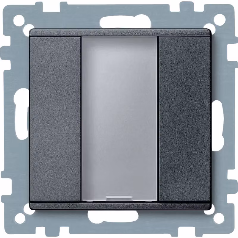 Schneider Electric Pulsante singolo plus, antracite, sistema M MTN627514