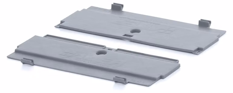 Coperchio a incastro per scatole di stoccaggio - Misura base 40 x 30 cm - Grigio