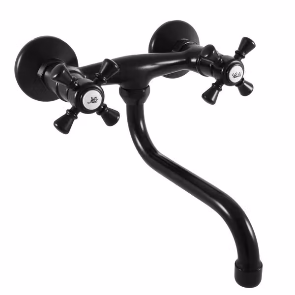 Slezák-RAV Slezák RAV Morava MK301/21CMAT Miscelatore per lavello/lavandino Colore: nero opaco, Dimensioni: 100 mm