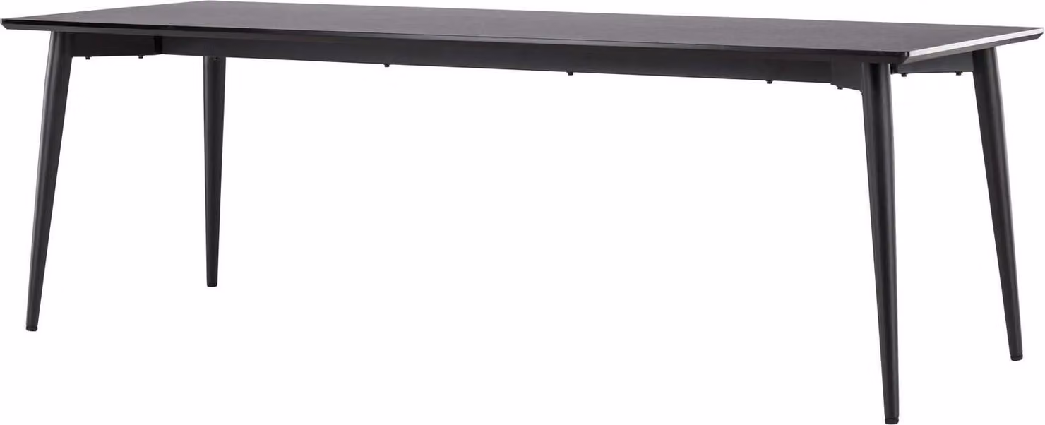 FURNLUX Tavolo da pranzo Ellis Nero 85cm / Hauptfarbe: Schwarz / Dimensioni: 85 x 230 x 75 cm