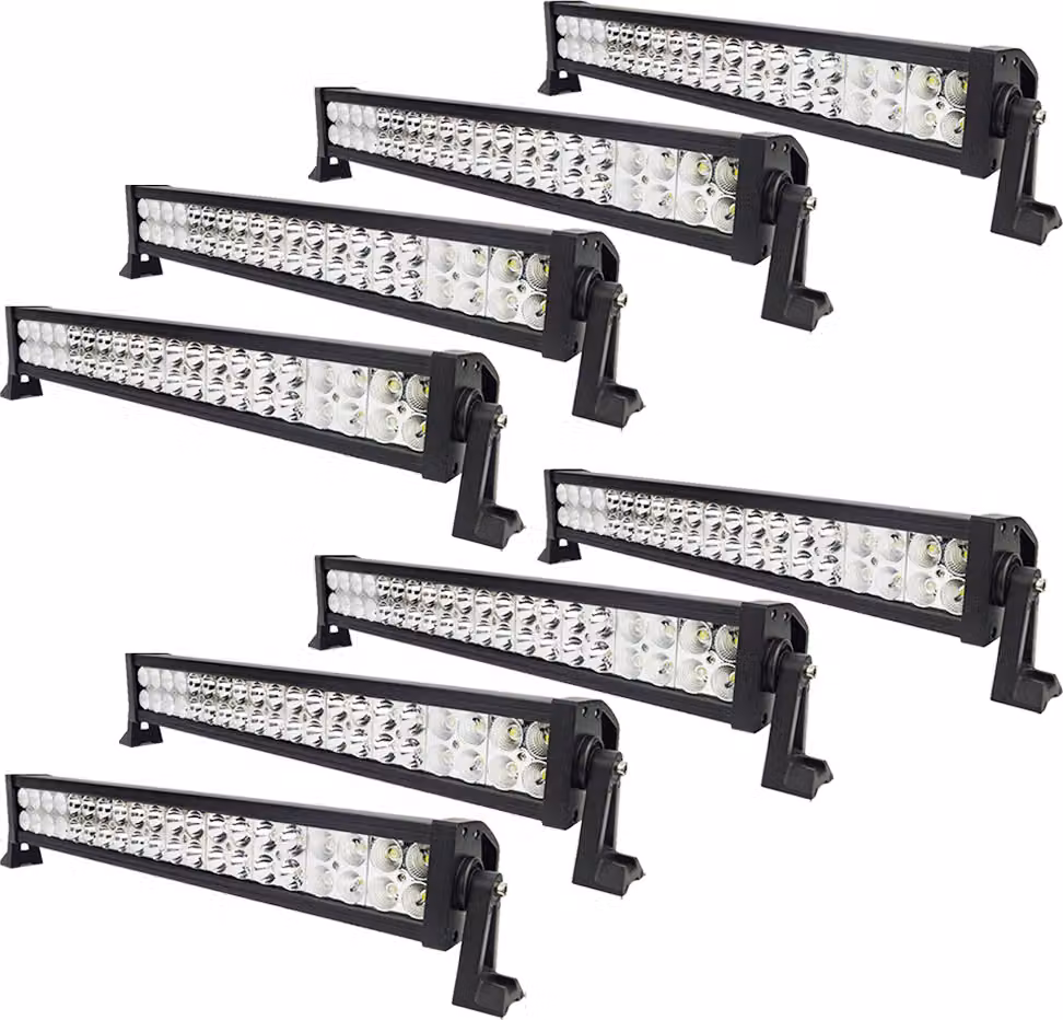 8 pezzi barra luminosa a LED per auto da 120 W, Greenmigo fari supplementari fuoristrada barra luminosa a LED impermeabile IP67 fari per fuoristrada trattori SUV UTV ATV