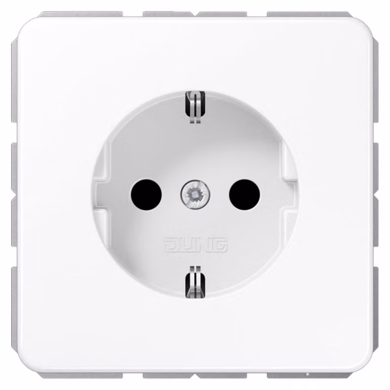 Presa Jung SCHUKO bianco alpino CD 1520 BF WW