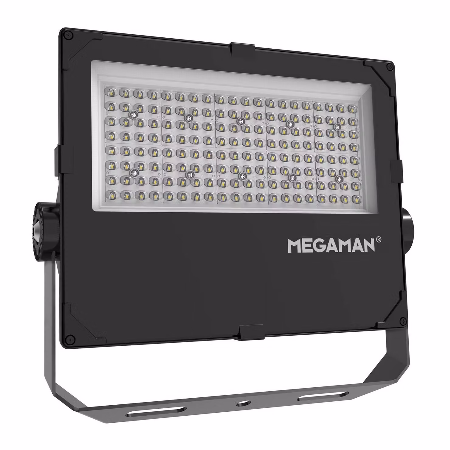 MEGAMAN Faretto da esterno a LED Hugo, 90 W, 3000 K, IP66 Hugo, Nero, Alluminio, Lampada LED da esterni