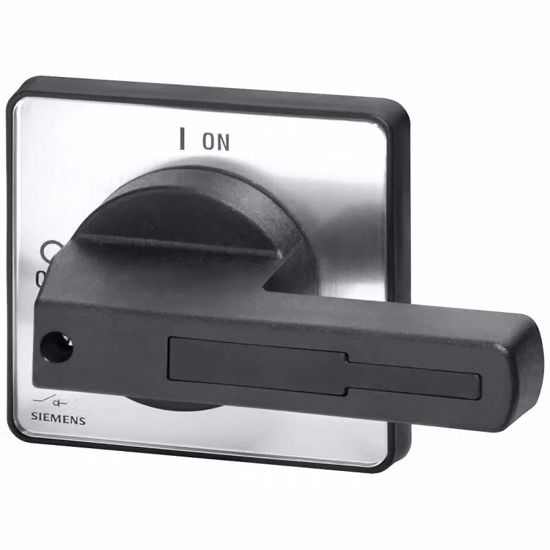 Attuatore rotante Siemens, manopola nera, per montaggio frontale a quattro fori, accessorio 3LD92431B