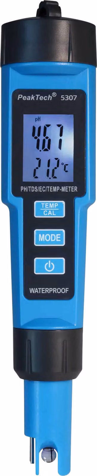 Misuratore di PH PEAKTECH P 5307, a pin, per PH/EC/TDS/TEMP