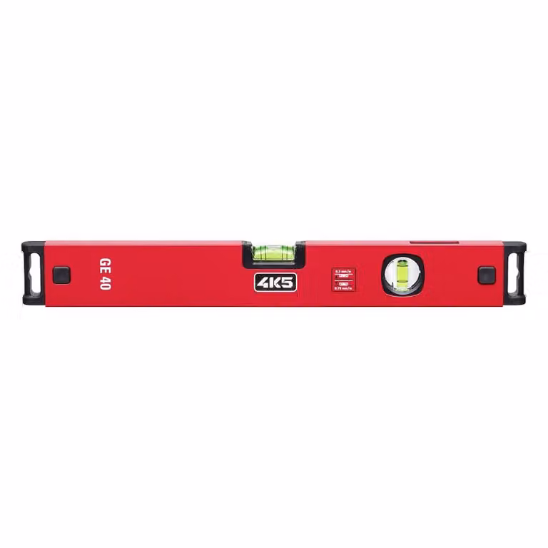 4K5 Tools Wasserwaage GE Serie (Länge 40 cm, Vergrößerungslinse)