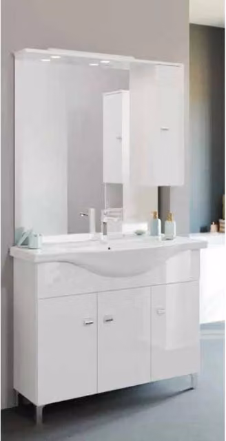 Composizione bagno 85 cm bianco