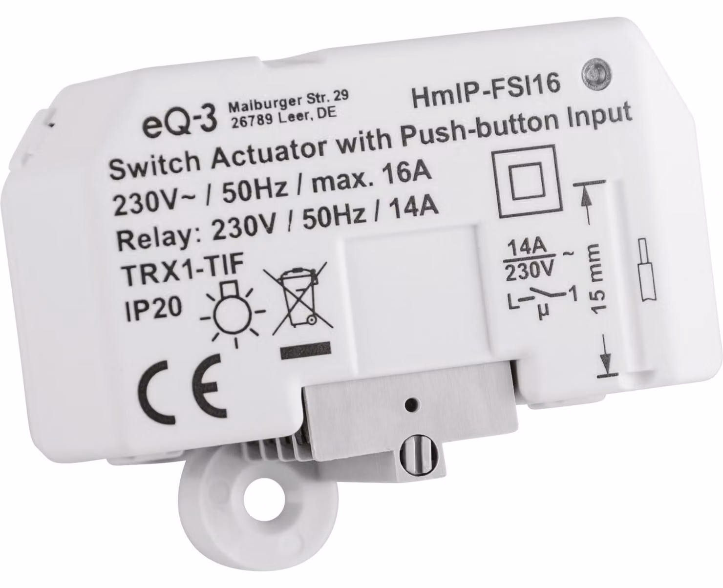 Attuatore da incasso Homematic IP - 16 A | eQ-3 | HmIP-FSI16