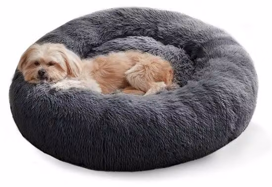 Cuscino per cani di piccola taglia, cuccia lavabile, cuscino per cani, cuccia, cuscino da letto per cani, 60 cm, grigio scuro