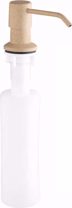 Distributore di sapone liquido beige, per montaggio su tavolo