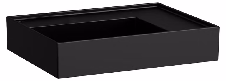 LAUFEN Kartell lavabo à poser, tablette à droite, sans trou pour robinet, sans trop-plein, 600x460mm, H8183347161121, H8183347161121