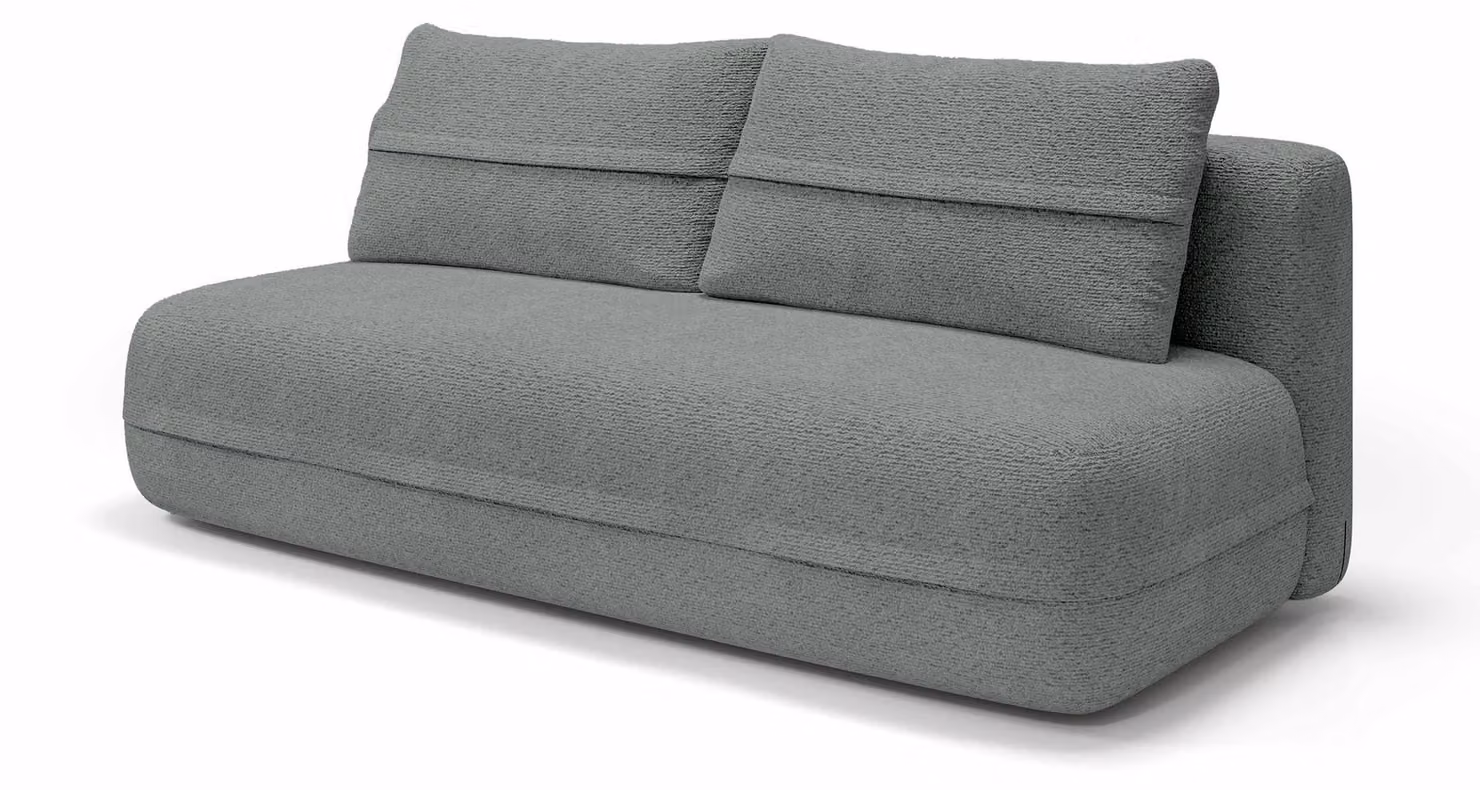 Divano letto, colore grigio antracite