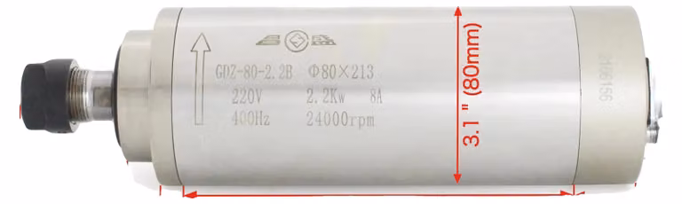 Motore mandrino, alta velocità, compatibile con CNC, 2,2 kW, 220 V