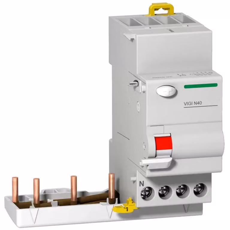 Schneider Electric Multi 9 OEM Vigi N40 a 3 poli + N, 40 A, 300 mA, tipo A-SI per interruttori automatici N40N M9Y34740