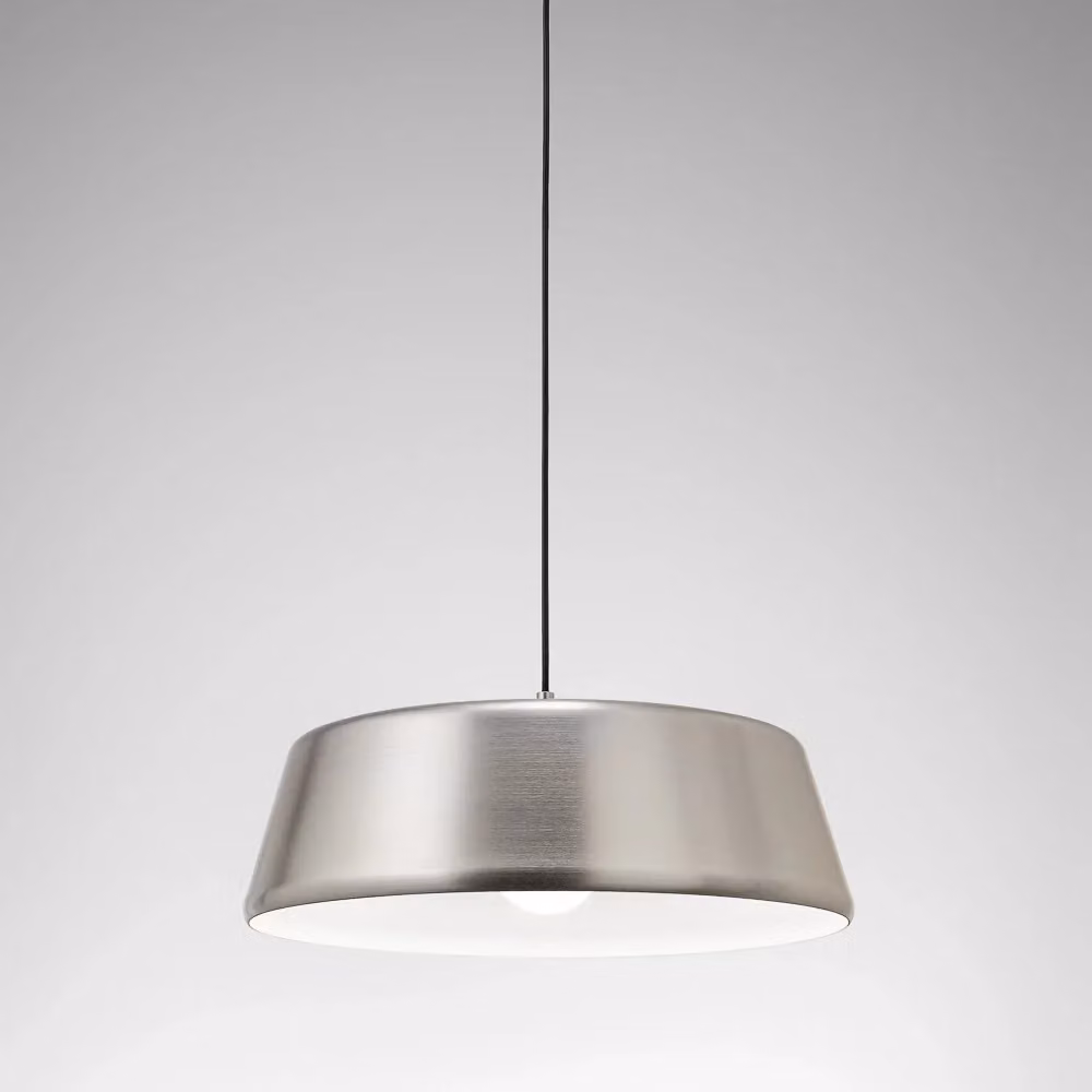 Lampada a Sospensione Blanca Gealuce in Alluminio Design Moderno, Colore Argento e Bianco, Attacco E27 Max 60W – 2