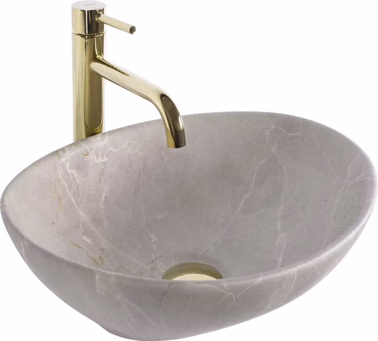 Lavabo Da Appoggio REA SOFIA BEIGE MATT Beige0