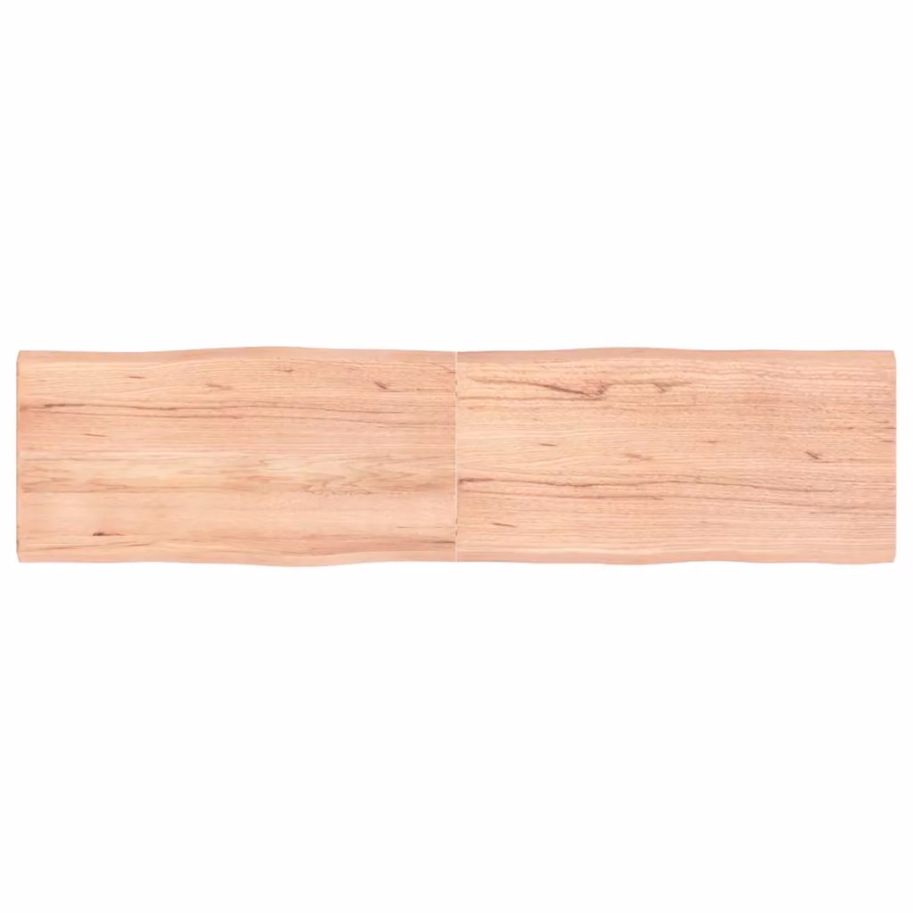 vidaXL Piano Tavolo Marrone Chiaro 160x40x(2-4) cm Rovere Non Trattato