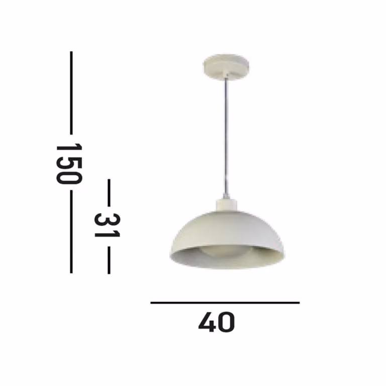 Searchlight Lampada a sospensione Mars, dimmerabile, Crema / Ambra, Cucina, Metallo, Scandinavo, Lampada a sospensione