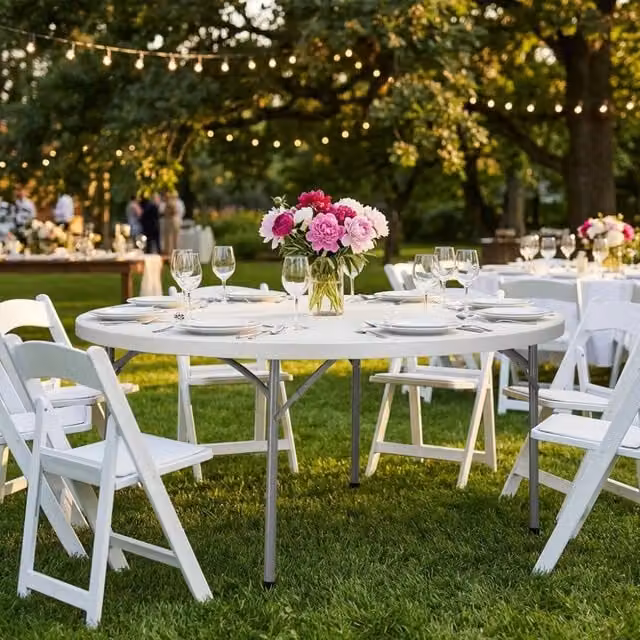 TAVOLO CATERING Ø 120 PIEGHEVOLE