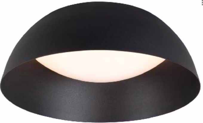 Bol - Lampada a plafond 35cm 20W LED, Nero