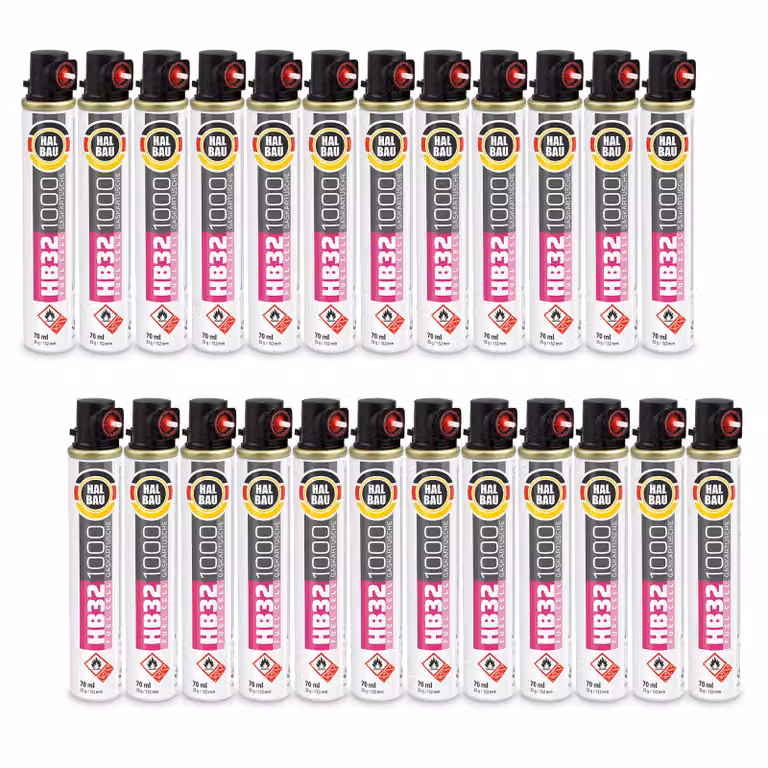 Cartuccia di ricambio per chiodatrice 24 pezzi 152mm 74ml HALBAU HB32