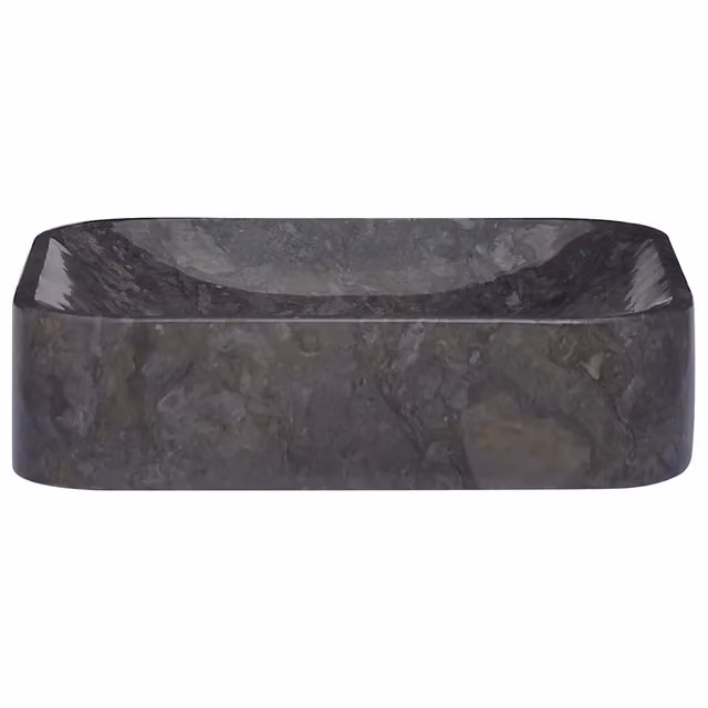 Lavandino-Lavabo-Lavello Nero 40x40x10 cm in Marmo