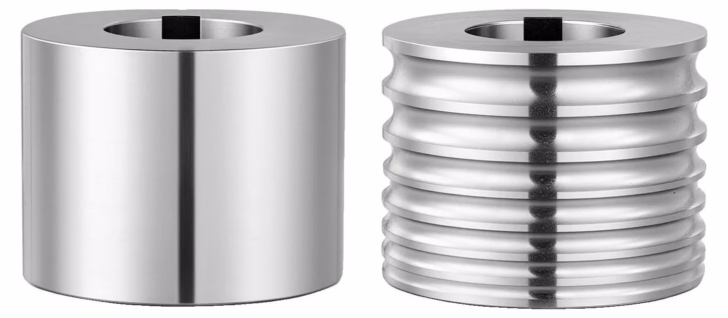 Ricambi VEVOR per laminatrice di gioielli: 1 rullo a semicerchio, 1 rullo piatto, 7 dimensioni delle scanalature. Accessori per strumenti di creazione di gioielli fai-da-te, realizzati in acciaio legato di alta qualità, adatti per laminare metalli duttili