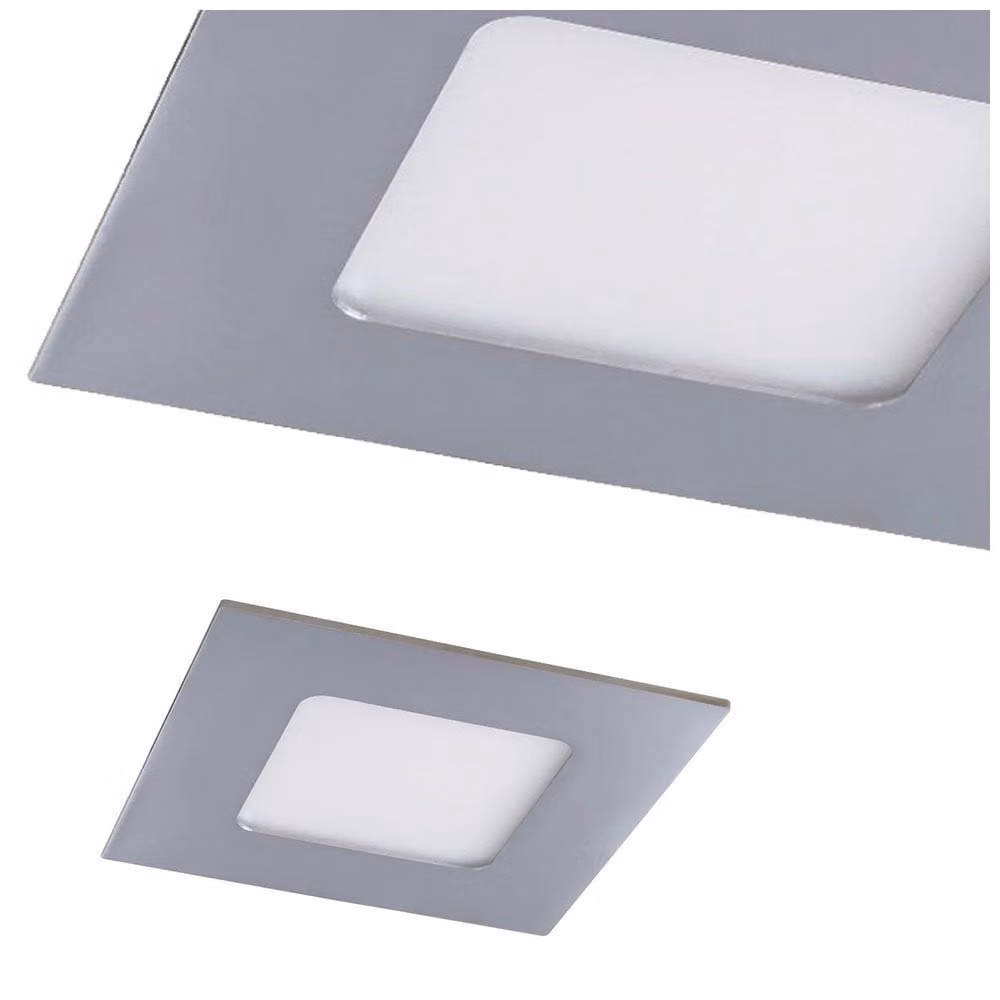 Faretto da soffitto Rabalux 5586 Lois, 3W, 4000K, 170lm, bianco argento, bianco neutro, funzionale, 9x9cm