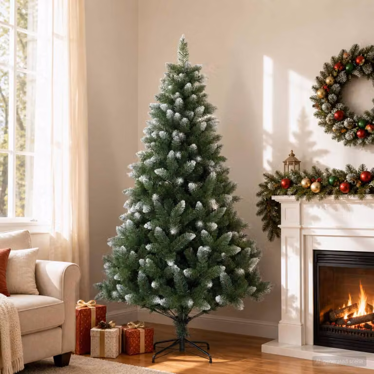 vidaXL Albero di Natale artificiale 180 cm PVC e Metallo Verde