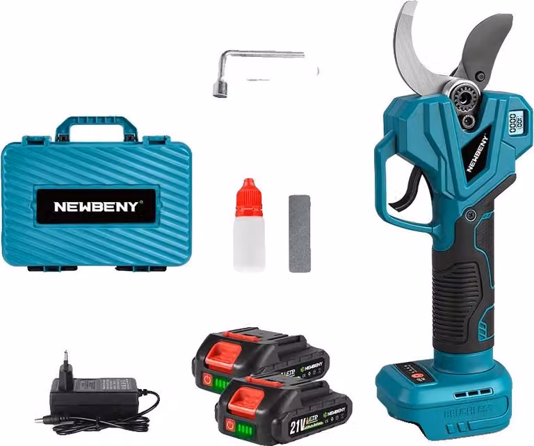 Tagliacapelli elettrico, motore brushless, regolazione della potenza di taglio, 2 batterie incluse