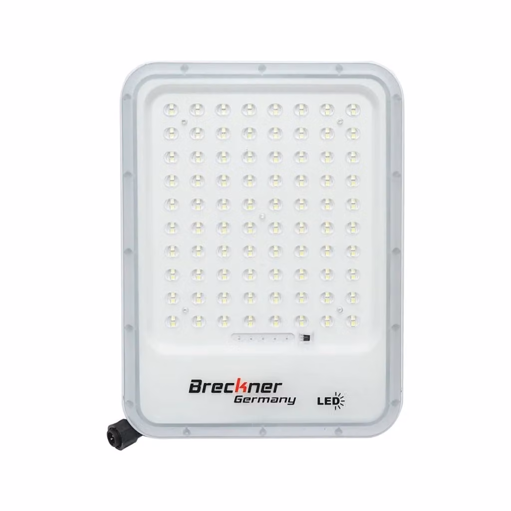 Proiettore LED solare Breckner Germany da 150W con telecomando, bianco, IP66 – 2