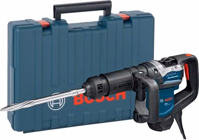Martello demolitore Bosch GSH 5 con attacco SDS+ da 1100W e 7,5J blu