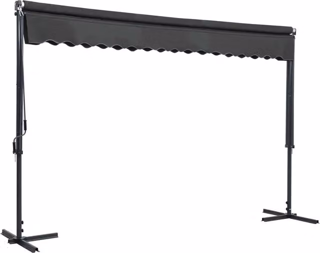 Tenda Parasole con Piedistallo 400x300 cm Antracite 145886