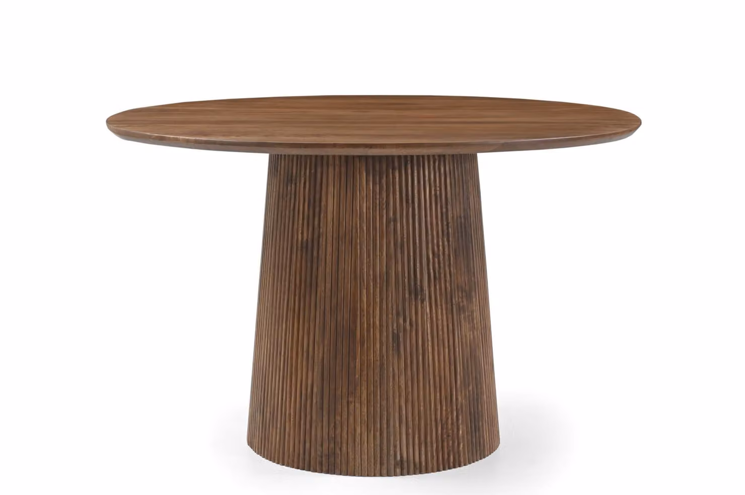 Marmoholz - Tavolo da pranzo rotondo Bellagio Ø120 cm x H76 cm in legno massiccio di mango marrone - elegante tavolo da pranzo e da soggiorno in legno
