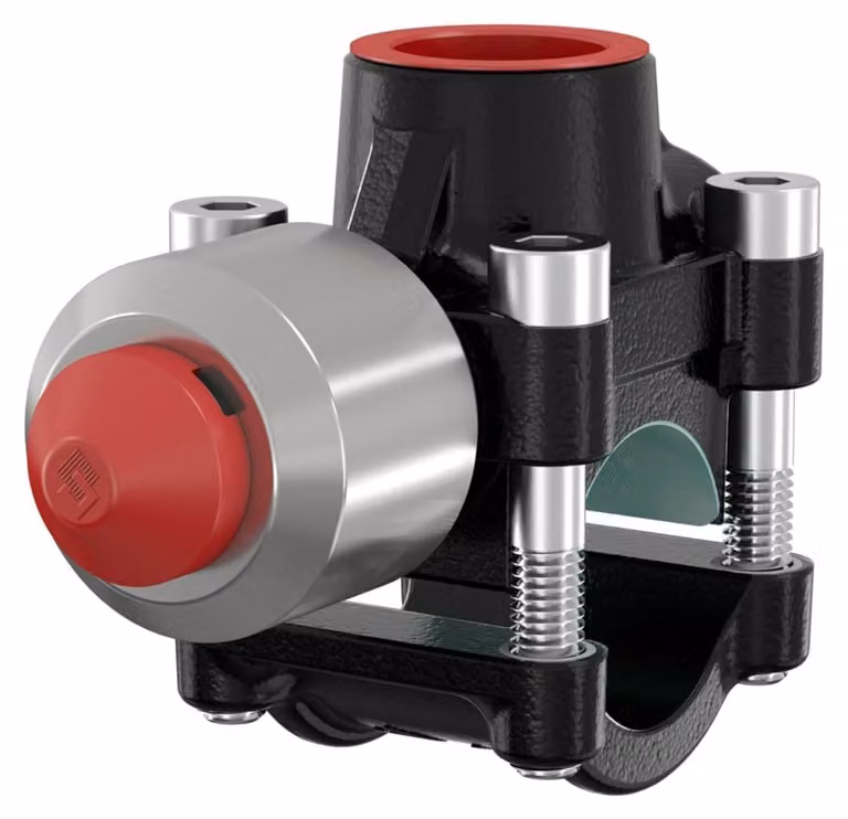 Raccordo a innesto FL T-plus 3/4 per tubo filettato in acciaio Rp 1/2