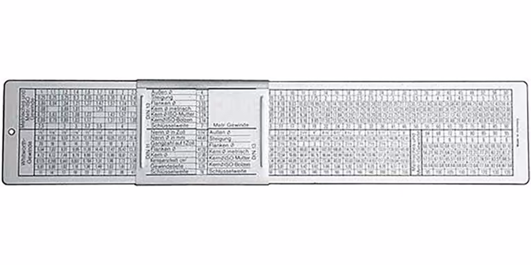 Formato Cursore filettato DIN 260x50 mm