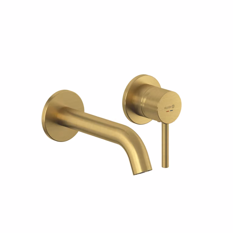 KLUDI BOZZ Mitigeur monocommandé mural encastré pour lavabo à deux trous, saillie 180mm, 38244N076, 38244N076