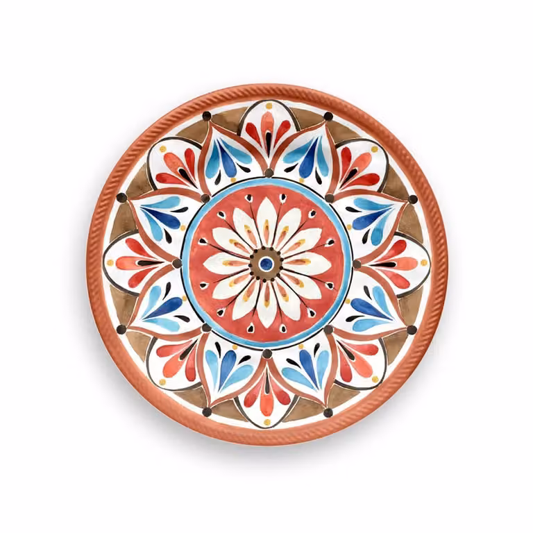 Piatto dessert in melamina, Linea Madrid, diam. 20,7cm - 6 pezzi